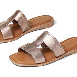 TOMS Seacliff Sandals Rose Gold Size 7